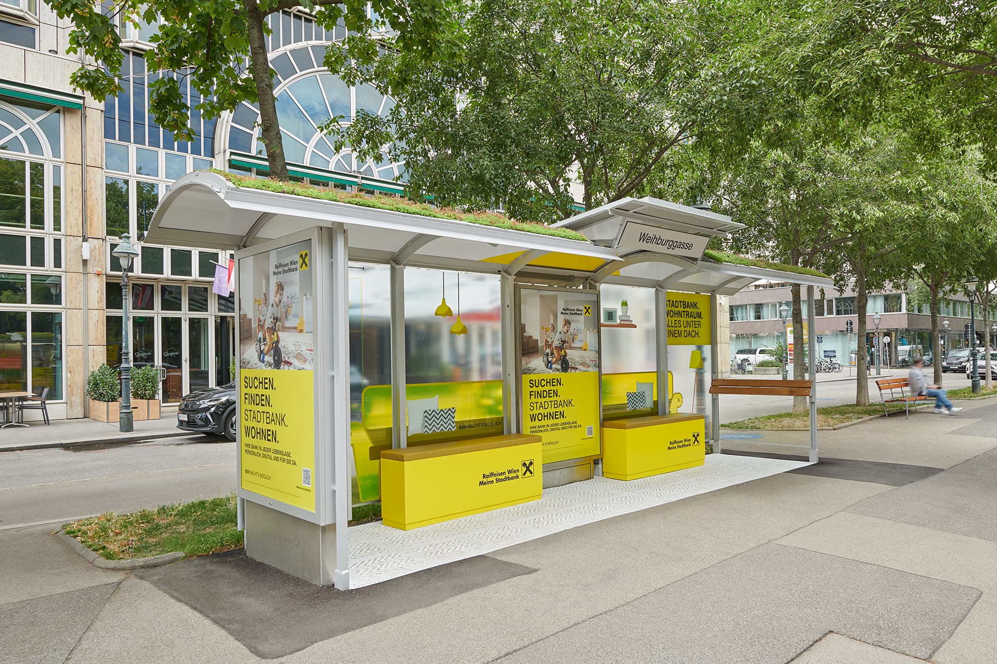 Imagekampagne Raiffeisen Stadtbank Wien (Sommer 2025) - Wartehallen